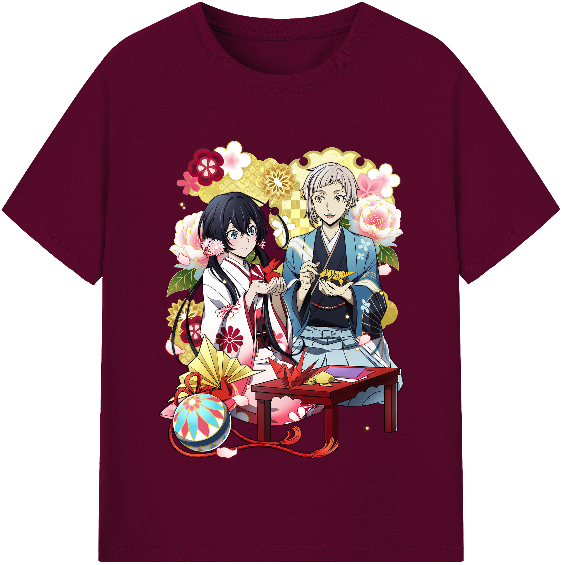 （画像用） 文豪ストレイドッグス Bungo Stray Dogs レディースカジュアルプリントTシャツ（綿100％）